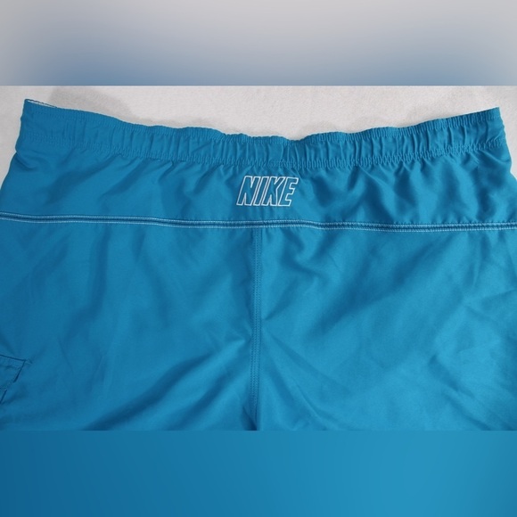 Nike Blue Men's XXL Swim Trunks Drawstring Elastic Waist, Side Pocket - Picture 9 of 11